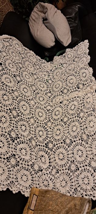 Serweta szydełkowa biała