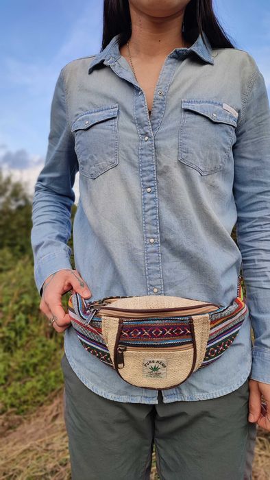 Ekologiczna Saszetka Nerka Konopna Himalayan Hemp Nepal Boho Festiwal