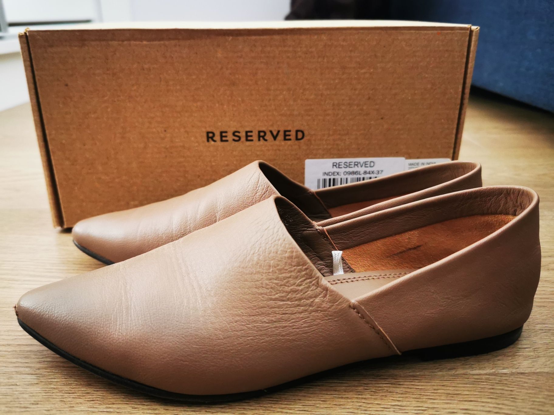 Skórzane loafersy RESERVED r. 37