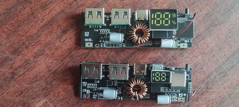QC4.0 QC3.0 Плата для повербанка 65 W 3S 5s mAh модуль з дисплеєм