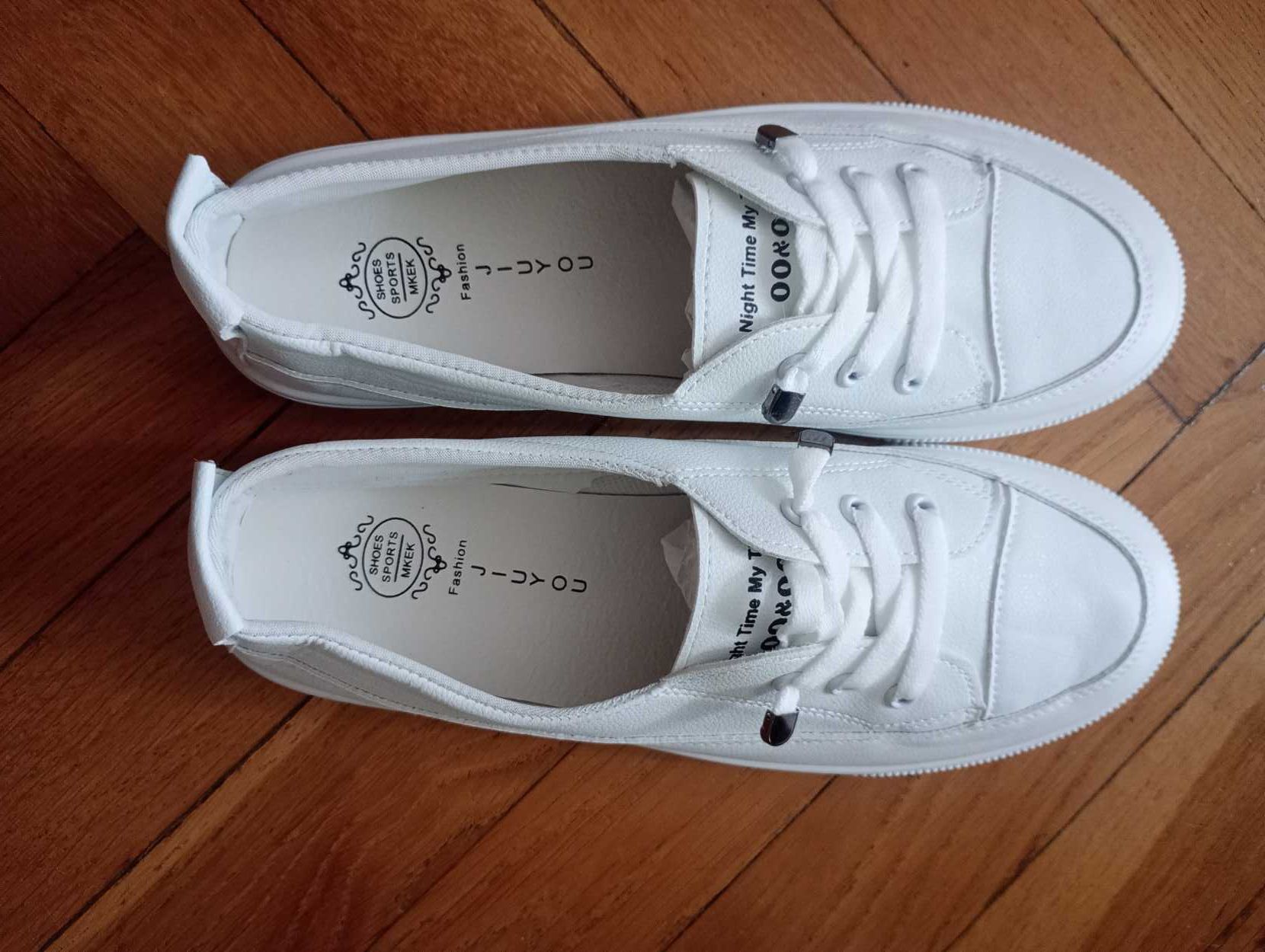 Buty Trampki damskie,kolor białe rozmiar 42 nowe.