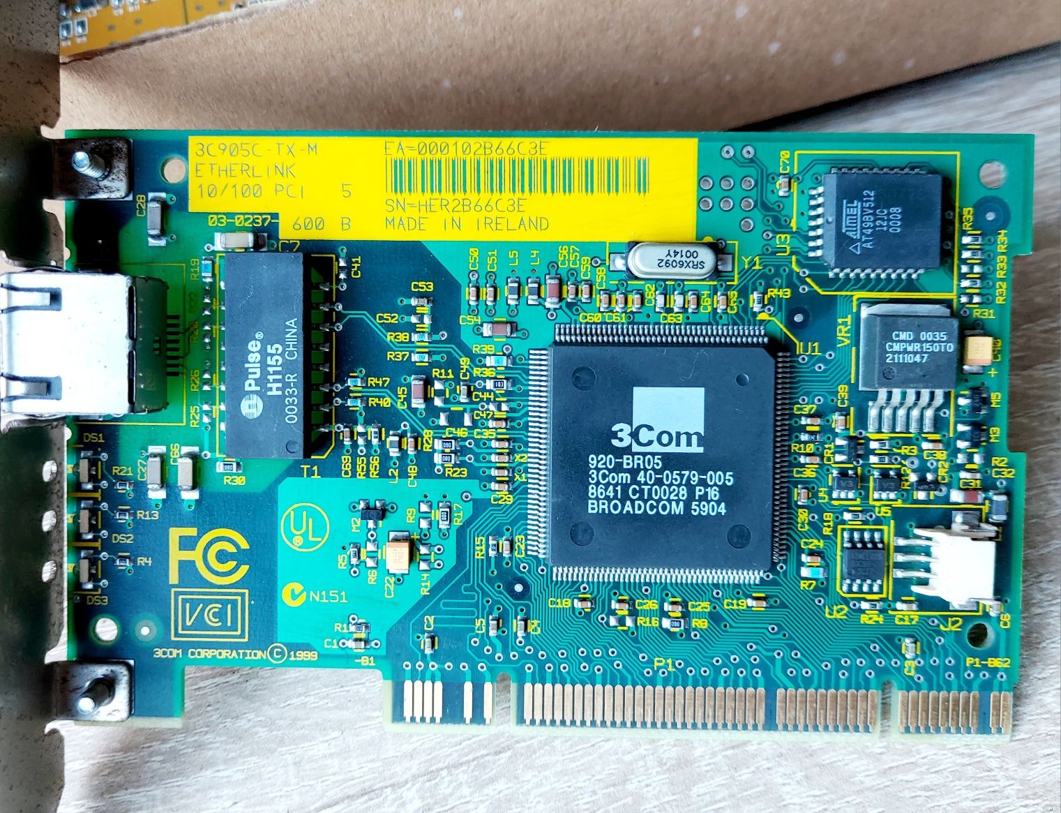 3Com 3C905C-TX-M 10/100Mbps Etherlink PCI NIC
