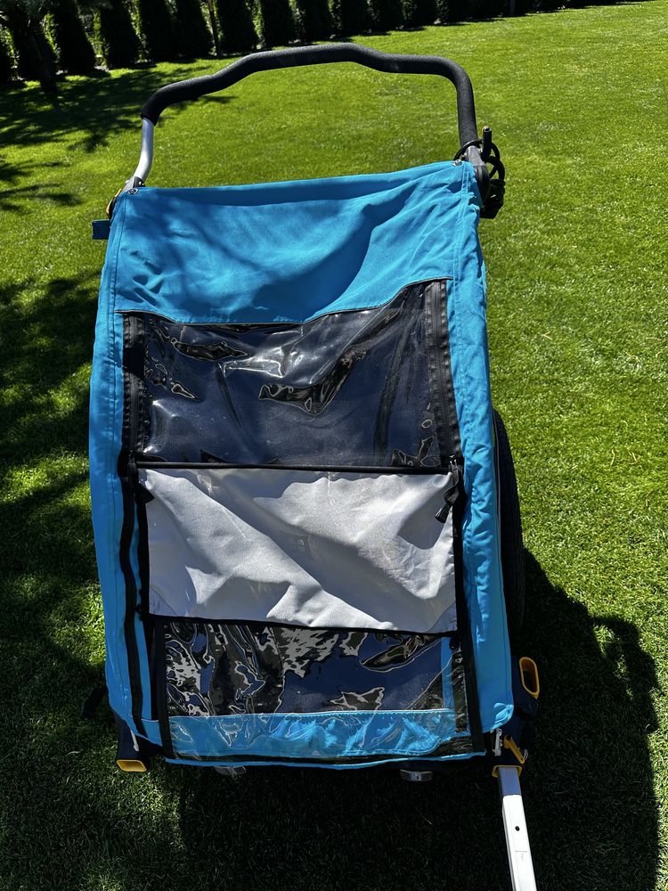 Przyczepka rowerowa dla dzieci D'lite x DOUBLE AQUA