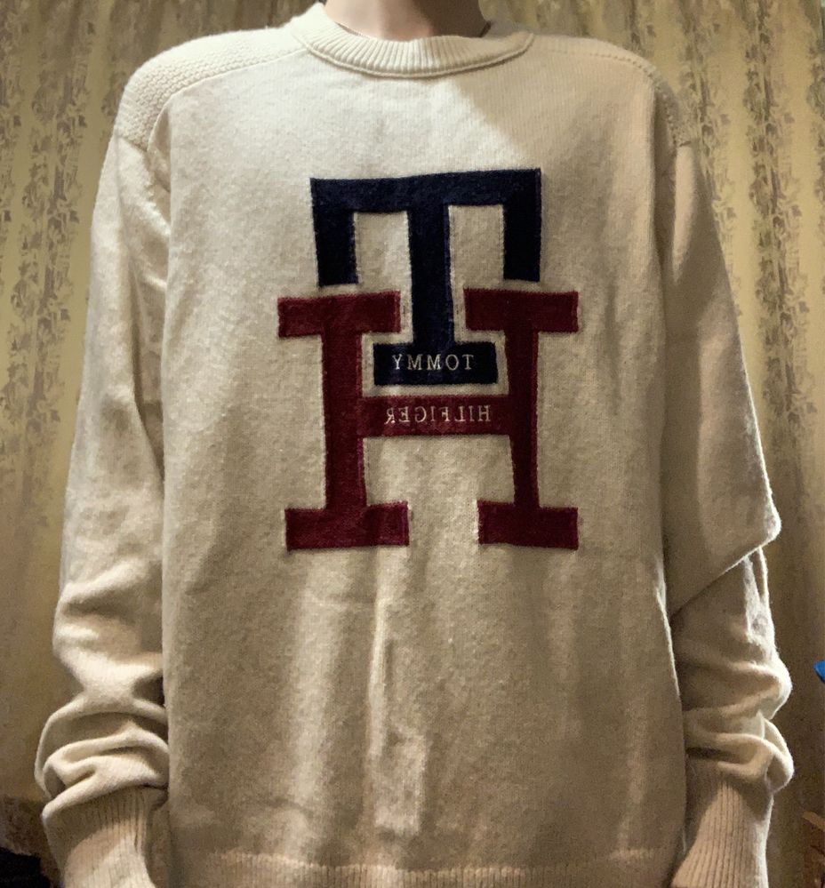 Tommy Hilfiger шерстяний casual  светр y2k