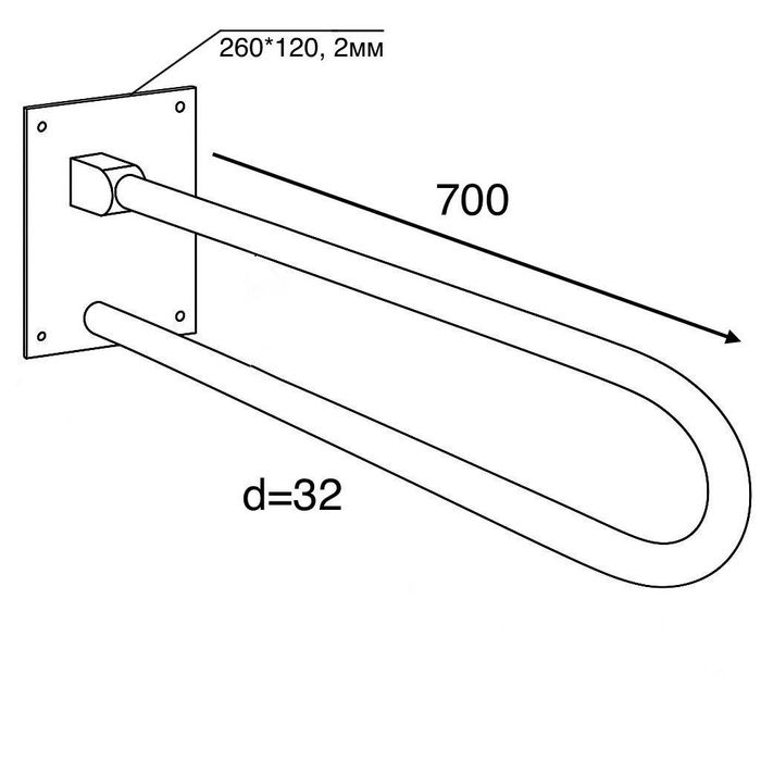 Поручень МГН для інвалідів