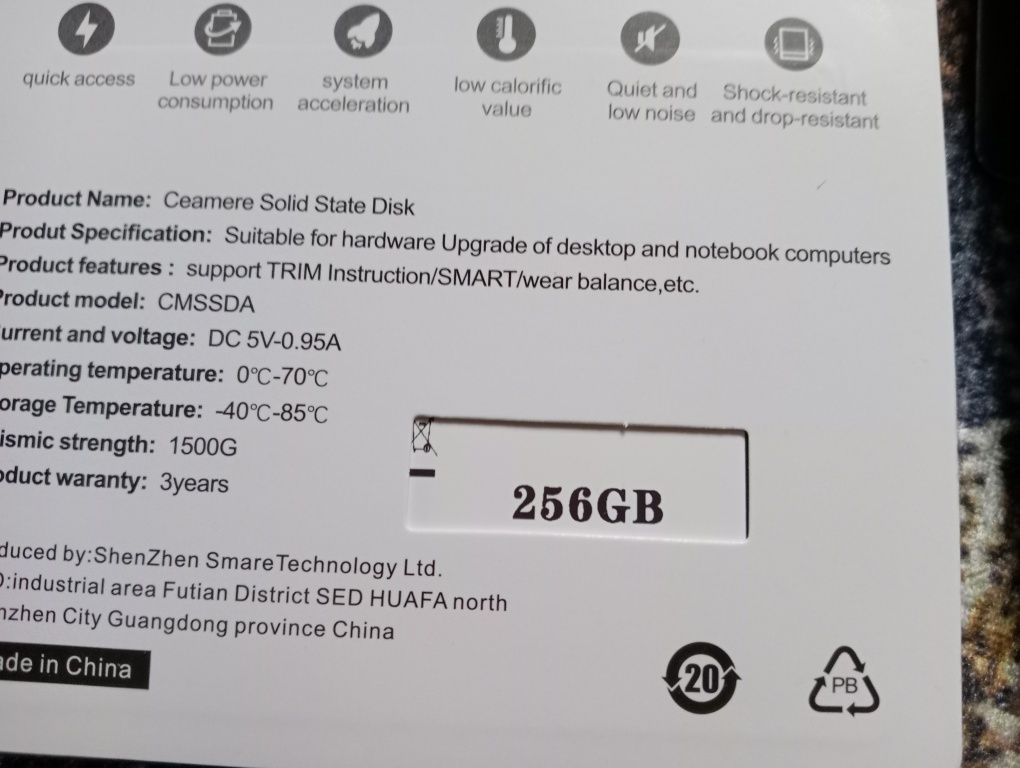SSD CeaMere 128GB та 256GB