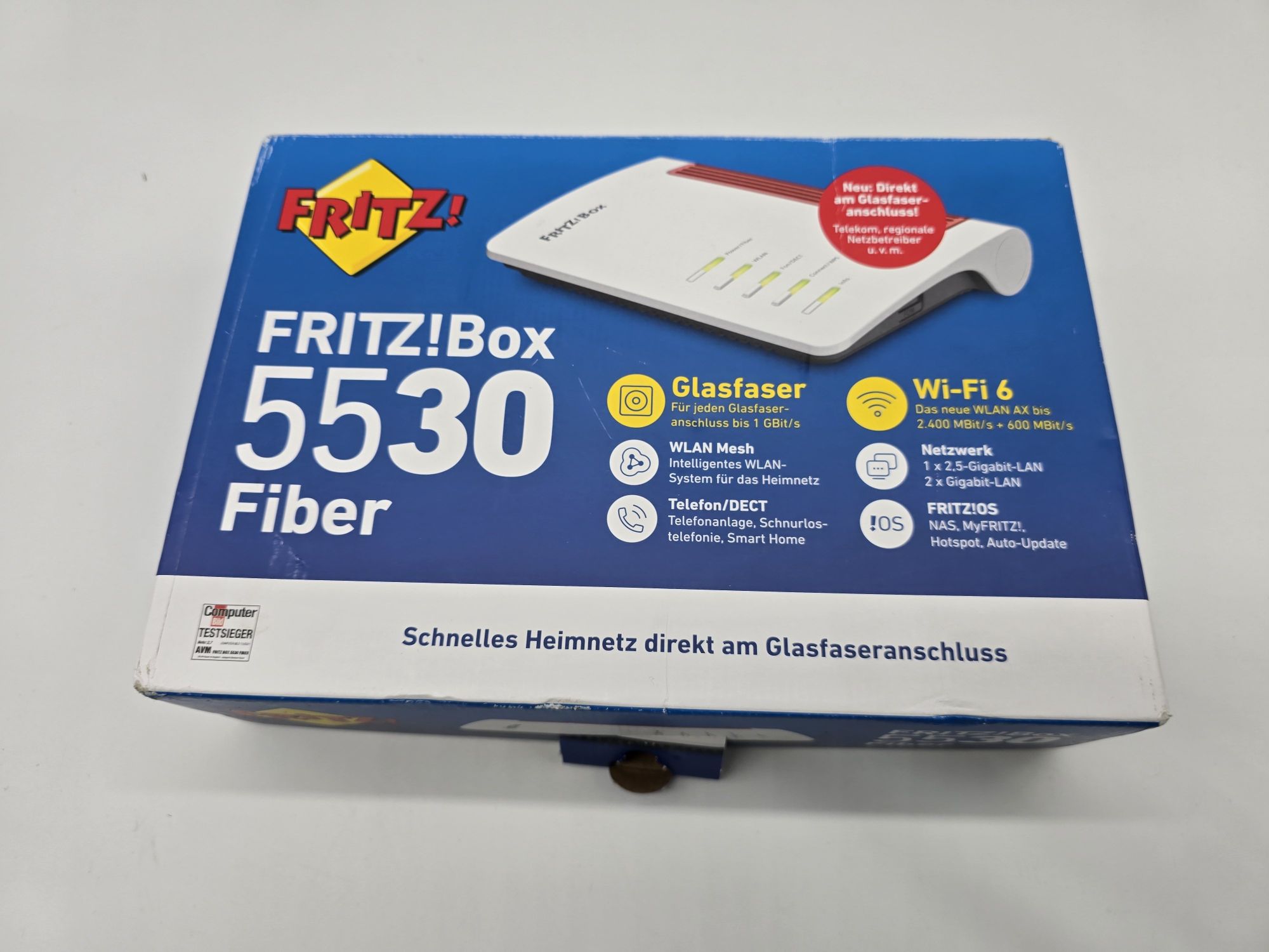 Router dualband WiFi 6 Fritz!box 5530 Fibra novo