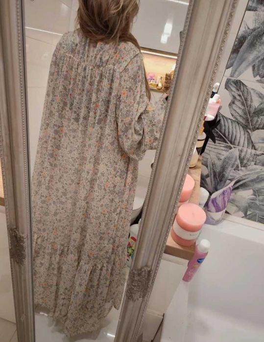 Dluga luzna oversize sukienka duzy rozmiar XXL/XXXL