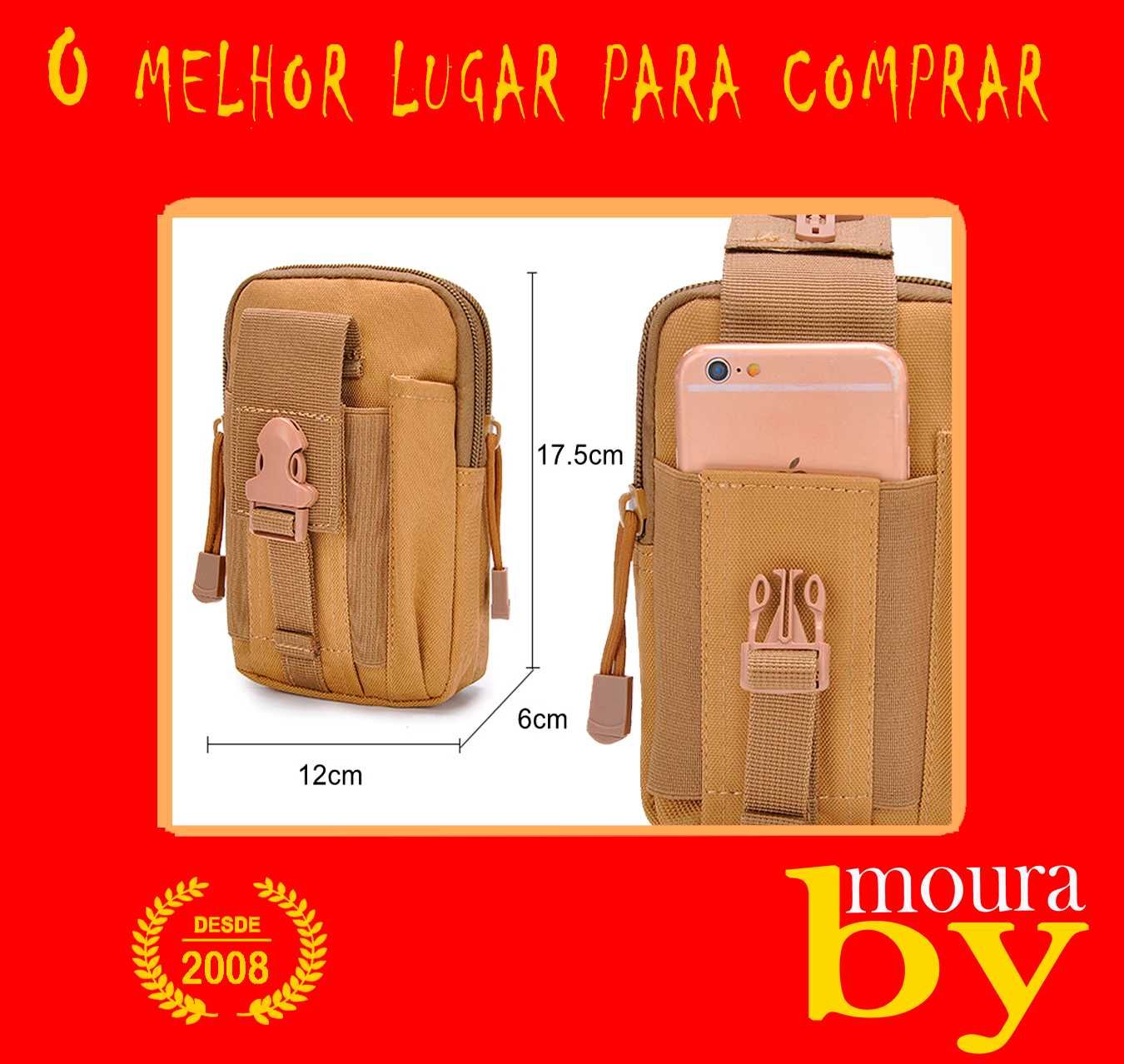 Mochila de Cintura elegante super resistente impermeável