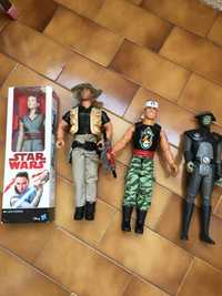 3 Figuras da Mattel e Hasbro