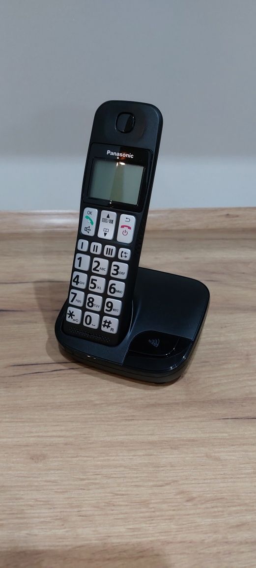Telefon stacjonarny Panasonic KX-TGE110  Czarny