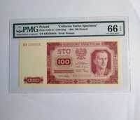 100 złotych 1948 ser. KR PMG66EPQ