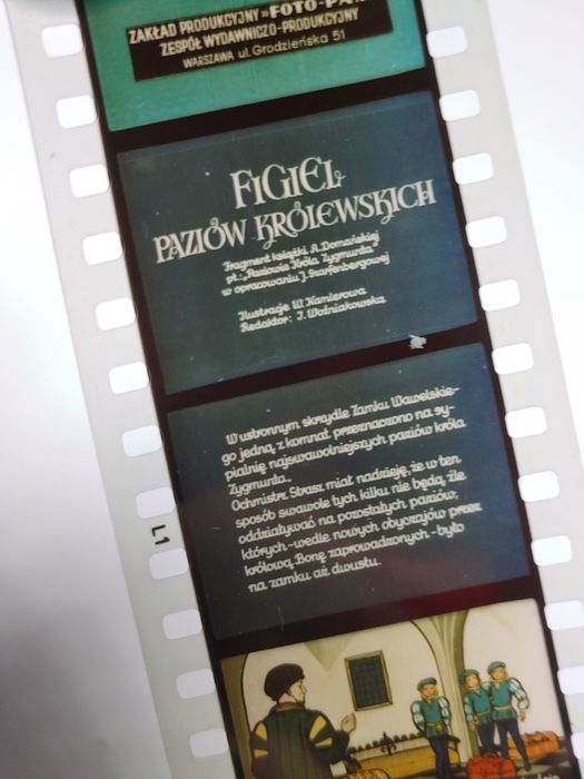 Bajka na rzutnik FIGIEL PAZIÓW KRÓLEWSKICH bajki retro prl klisze