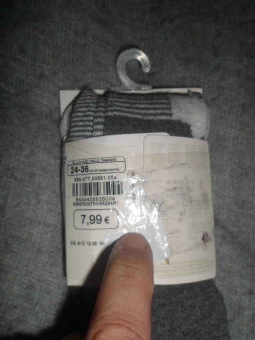 2 pares de meia calças  novas com etiqueta para bebe