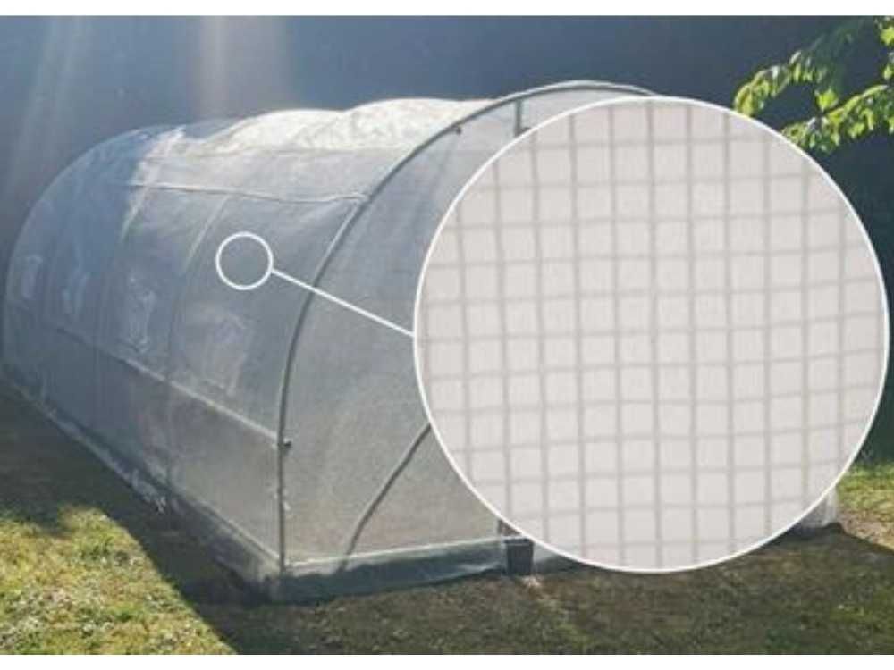 Duży Tunel Foliowy Szklarnia 3X2m Biały Siatka Wzmacniająca 6m2 GRATIS