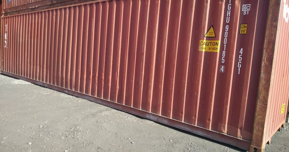 Contentor 40" pés High Cube, HC, (Altura extra, 12 m)