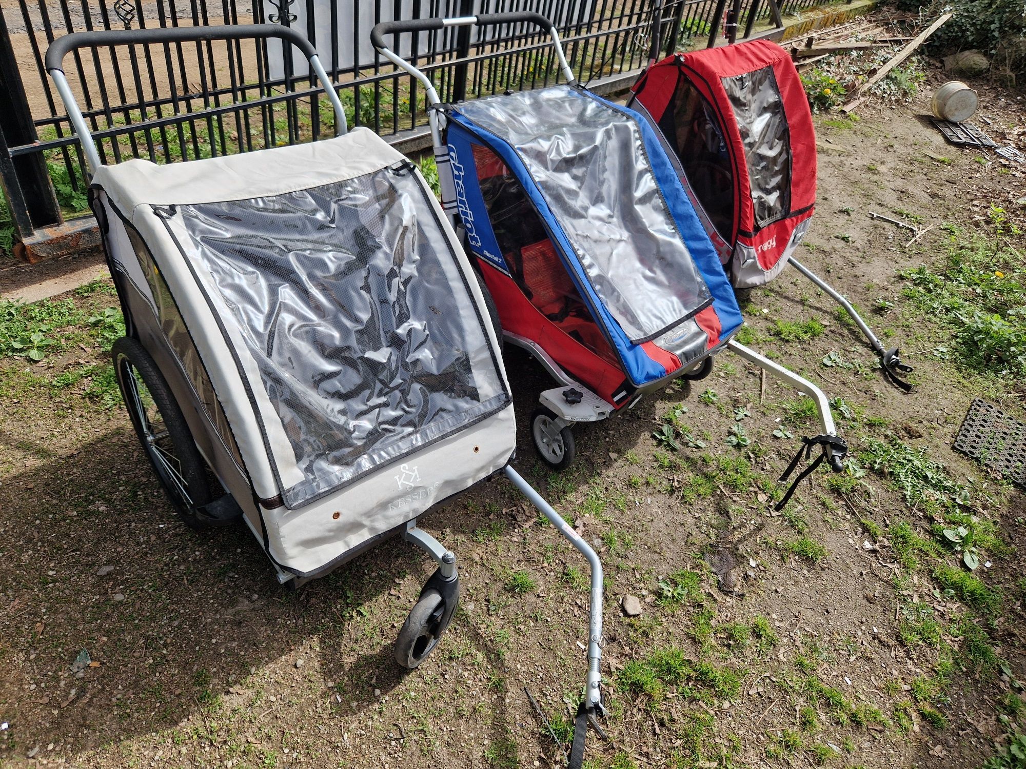 Przyczepka rowerowa chariot Froggy na 2 dzieci kpl