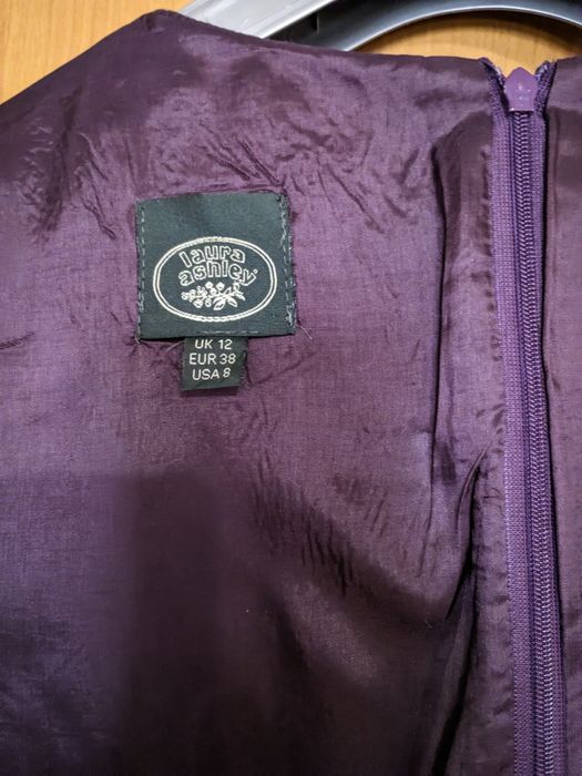 Платье-футляр Laura Ashley, винтаж, шерсть, миди, р. UK 12/Euro 38/M