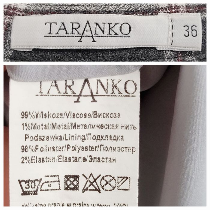 Sukienka 36 S w kratę ponadczasowa klasyk