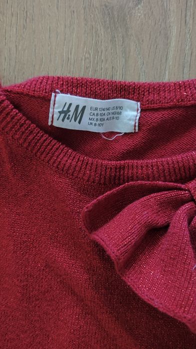 H&M sukienka swiateczna z błyskiem super stan