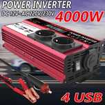 Инвертор преобразователь напряжения 12v 220v 4000W.