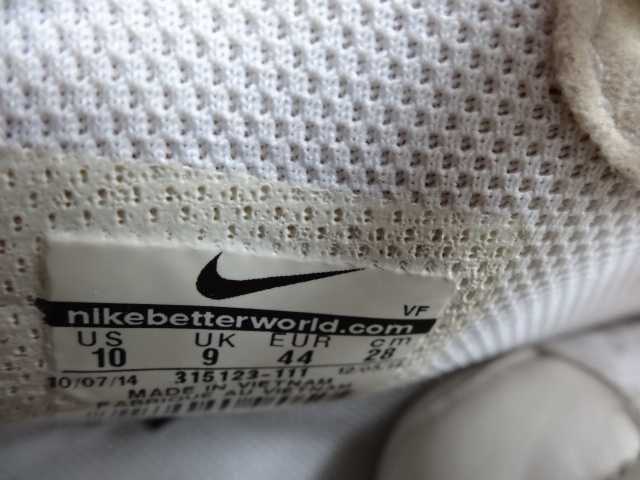 Buty NIKE AIR FORCE 1 Mid '07 roz 44 Skóra Białe Sportowe AF-1