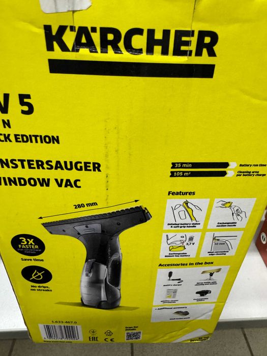 Віконний пилосос Karcher WV 5 Plus Black Edition (1.633-467.0) Новий!