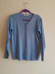 Sweter rozpinany niebieski 40