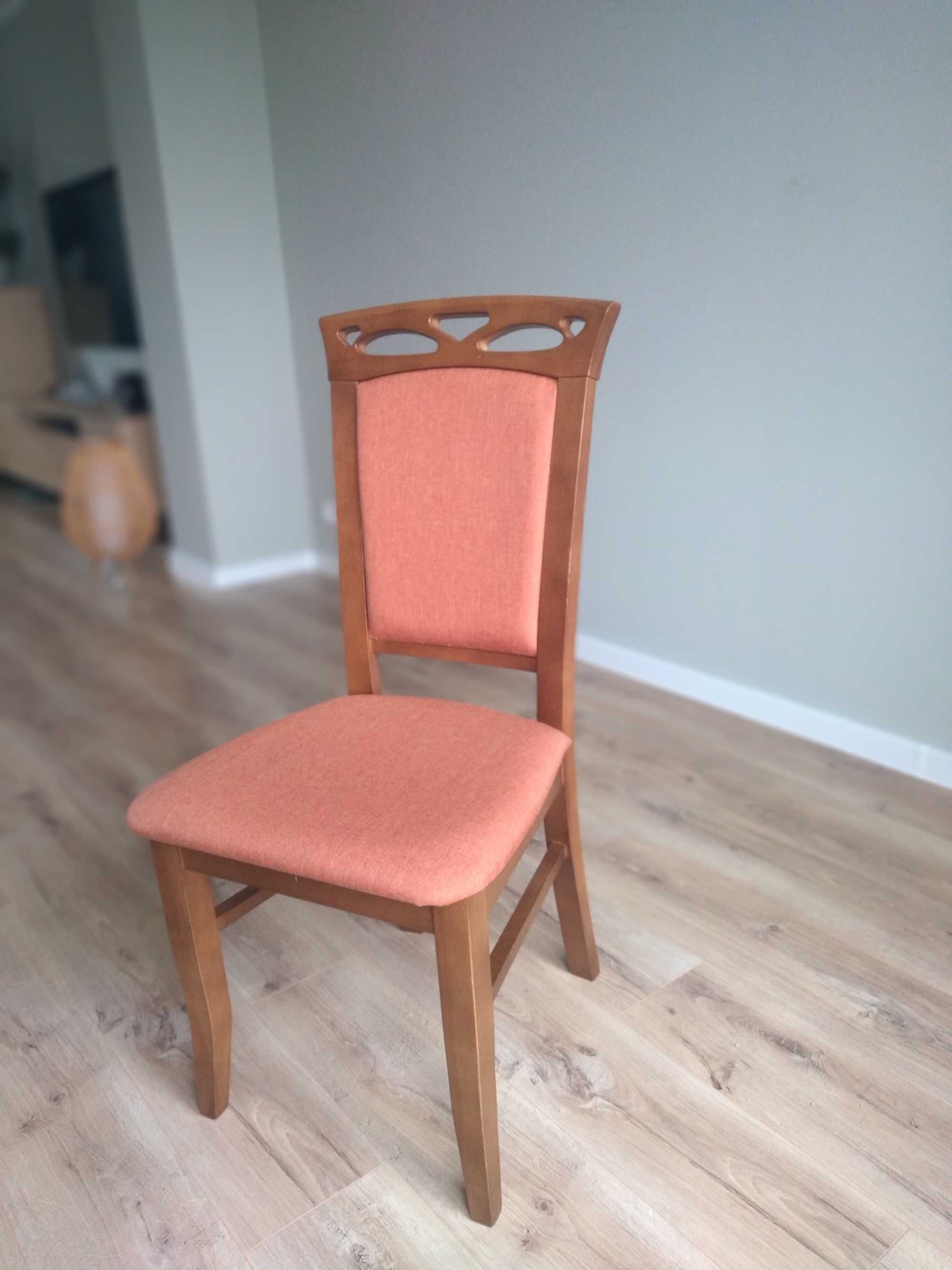 Krzesla, 2 sztuki, rama kolor orzech