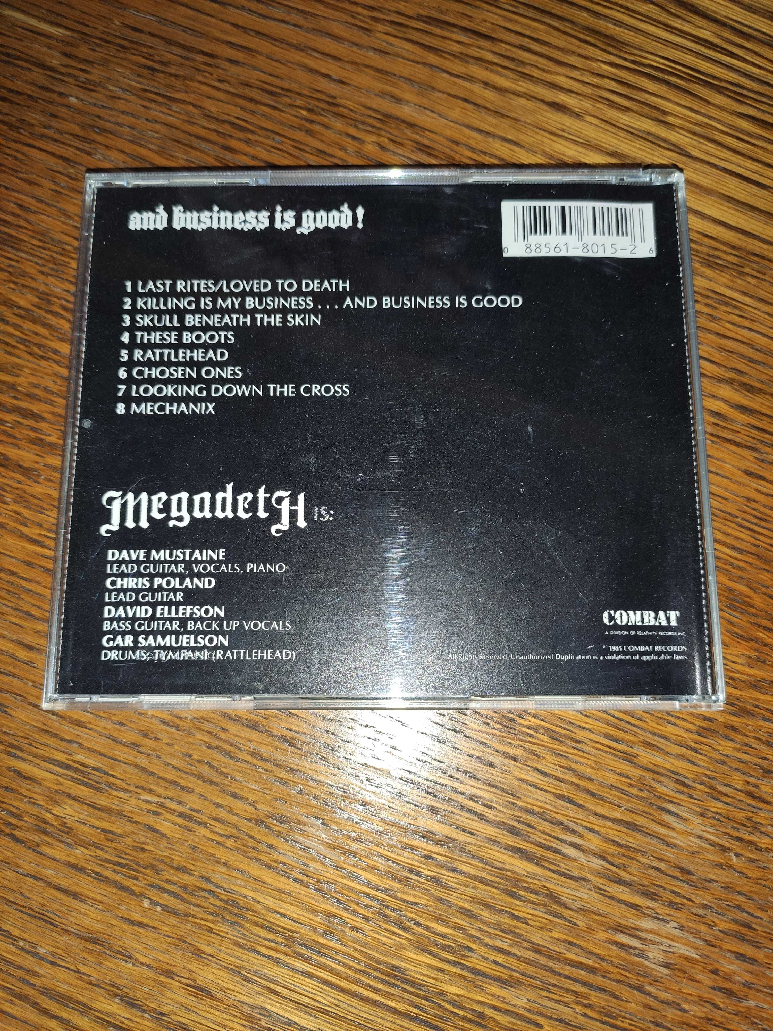 Megadeth - Killing Is My Business, CD 1987, Combat, USA, czerwony