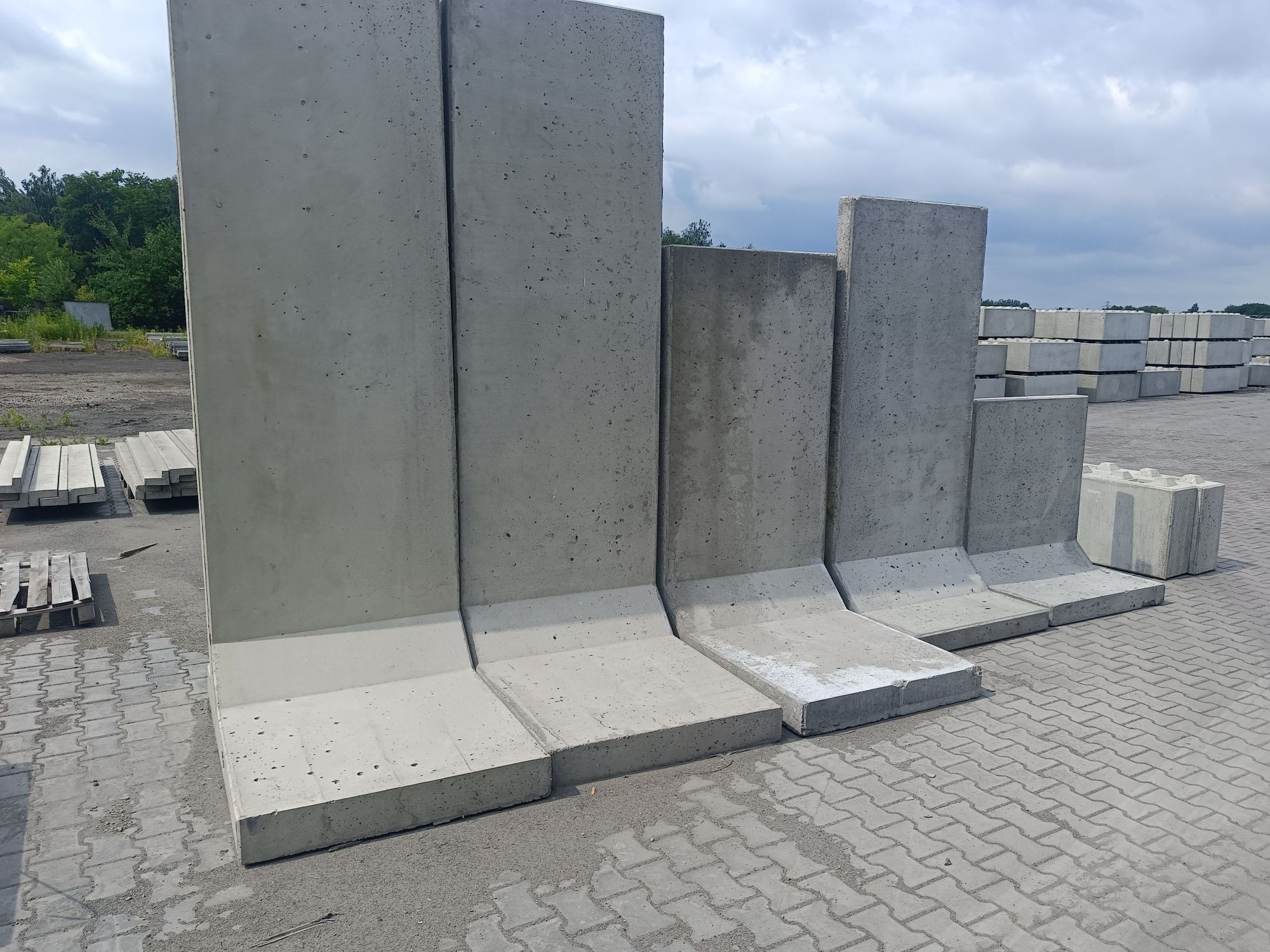 Mur ściana oporowa typ L
