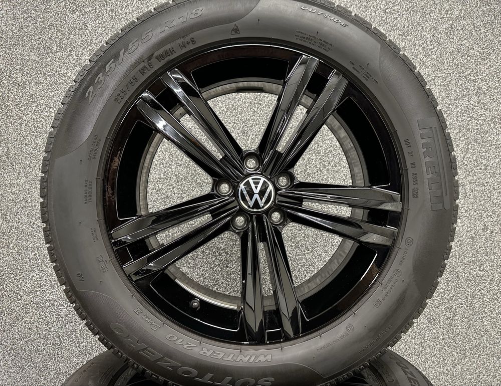 Oryginalne koła zimowe alufelgi 18 VW Tiguan II 5NA