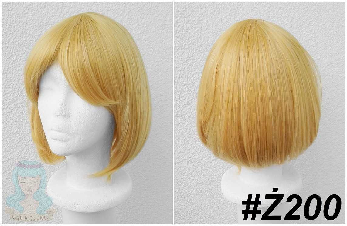 Krótka żółta blond peruka cosplay wig Armin He-man