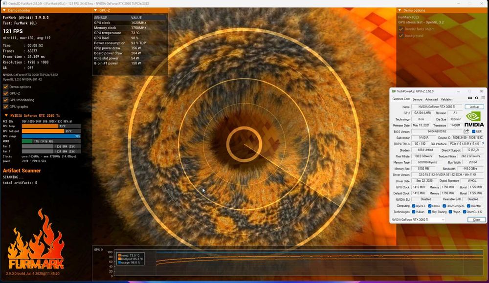RTX 3060 Ti INNO3D Ichill X3 Red LHR — не майнилась, стан ідеальний