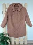 Brązowa parka jesienna Kurtka plus size 48 50