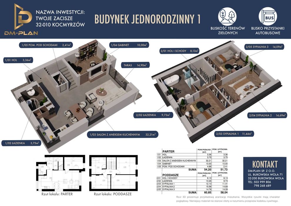 Dom wolnostojący stan pełny deweloperski GOTOWY! RABATY! Blisko Kraków
