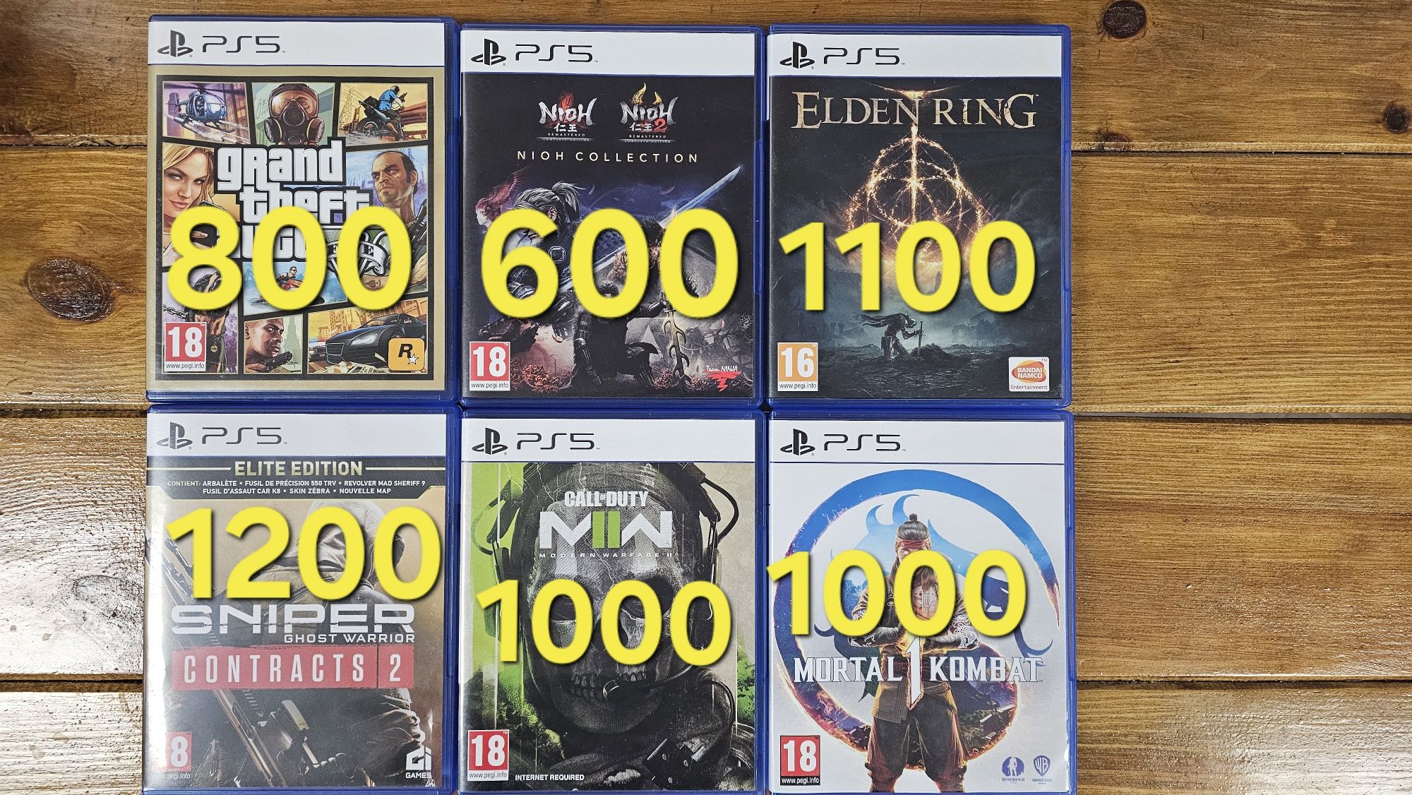 Sony PlayStation 4 5 ігри диски
