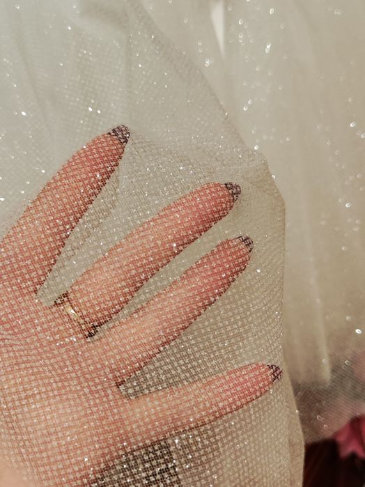 Блискуче срібне плаття 116-128 на новорічний ранок, платье на утренник