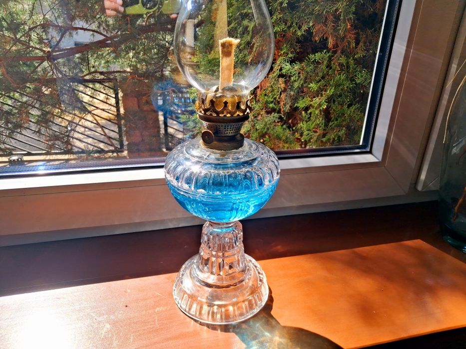 Piękna BREVETE L&B ponad 100-letnia lampa naftowa ! Belgia 1900 rok