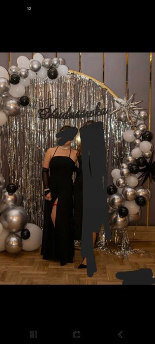 Sukienka wieczorowa długa z rozcięciem