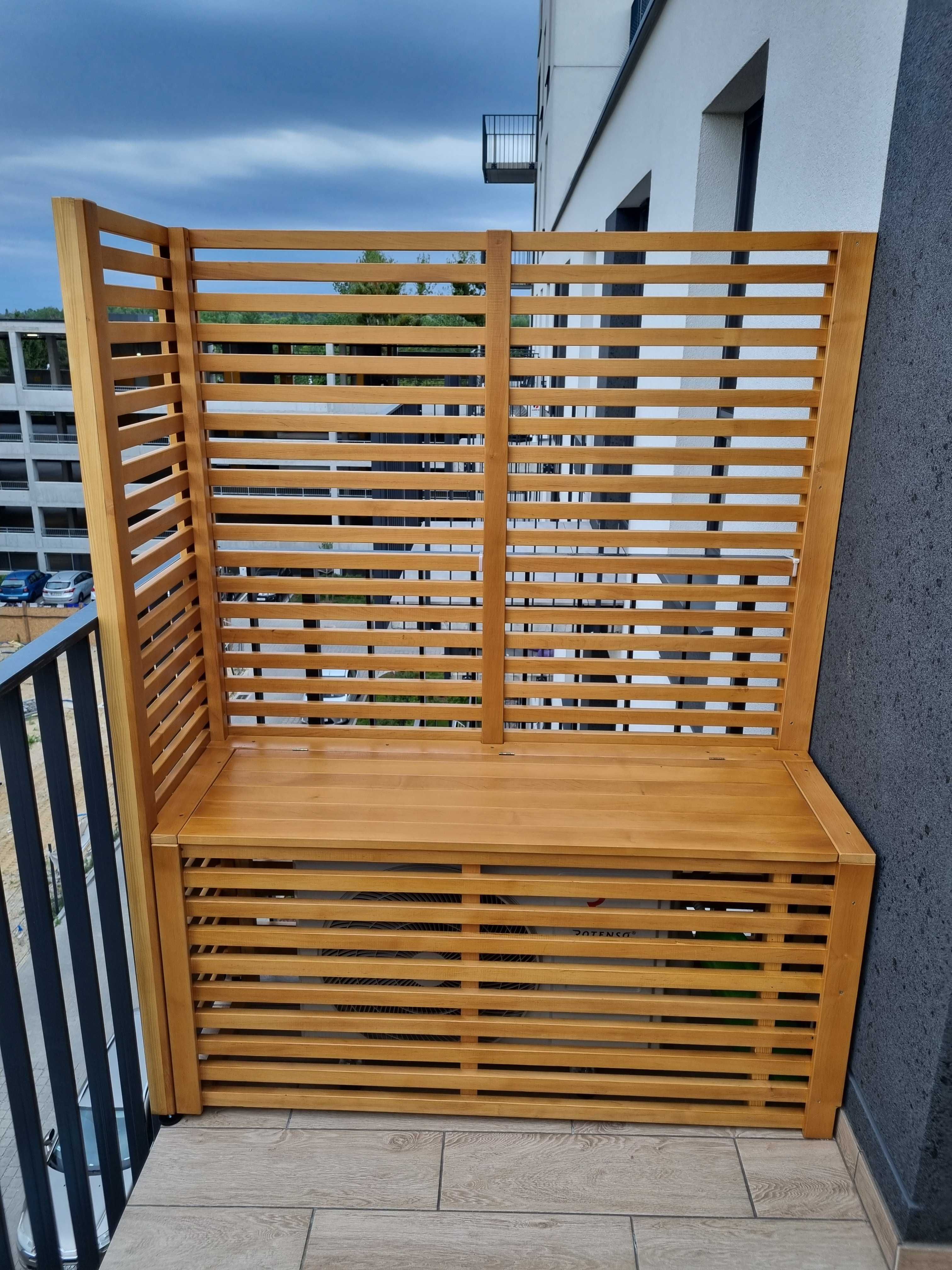 Nowoczesna pergola kratka taras balkon drabinka