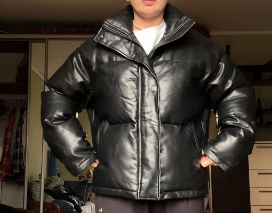 Зимова кожанна куртка