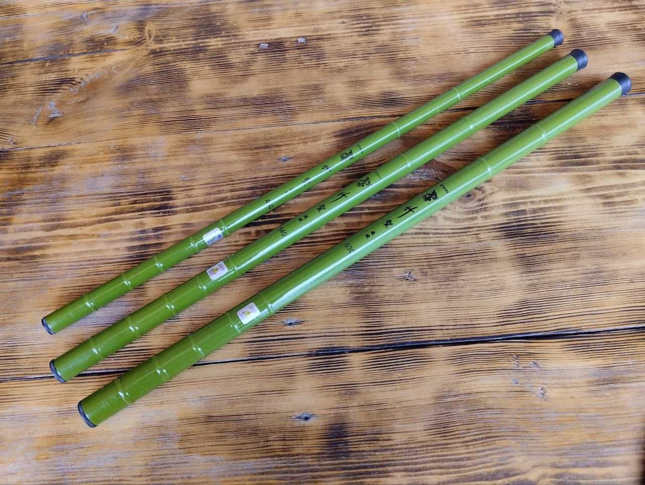 поплавочна вудка, удочка в зборі безкільцева Bamboo + Мотовило