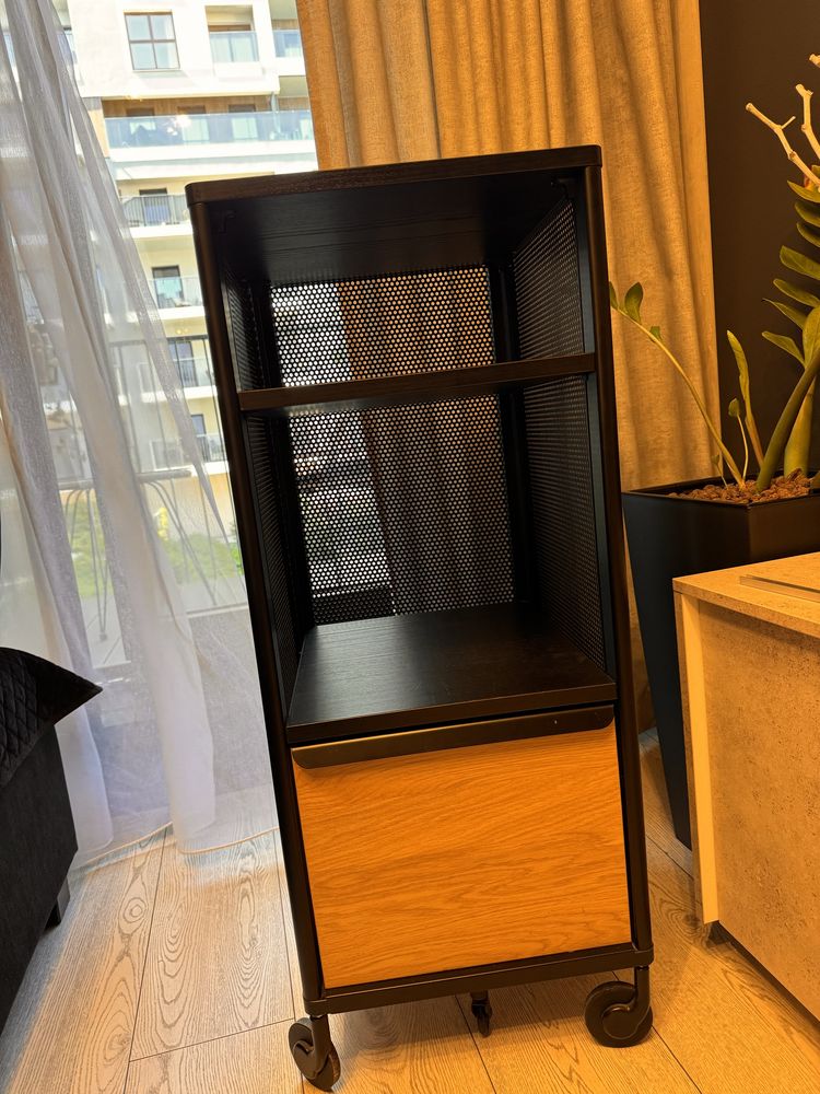 Szafka IKEA na kotkach, siatka czarny, 41x101 cm