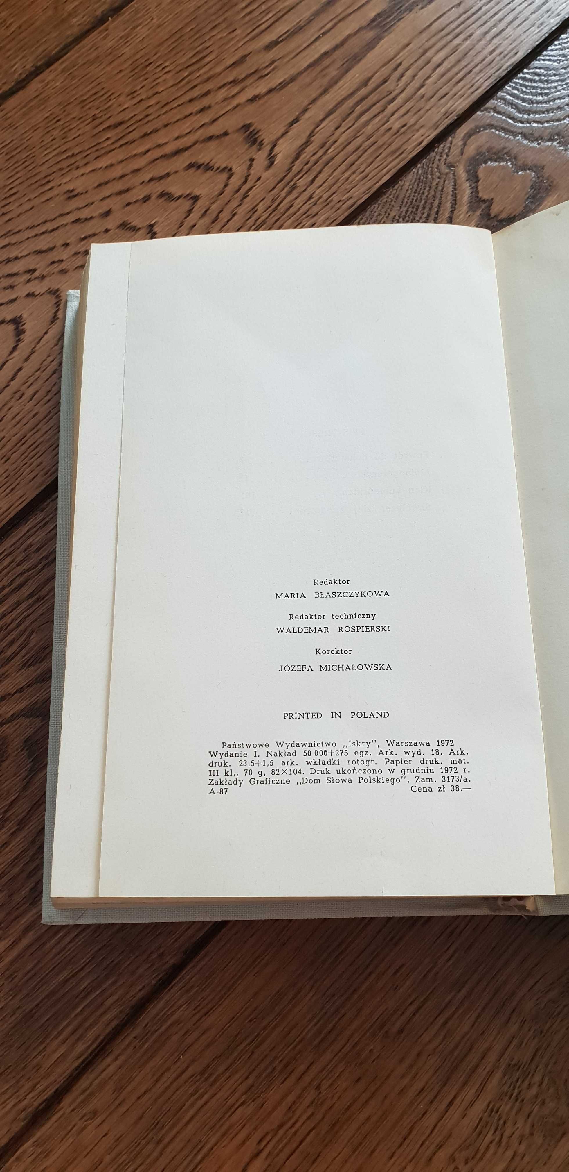 Książka rok 1972 "Koniec Świata Szwoleżerów" Marian Brandys - tom I