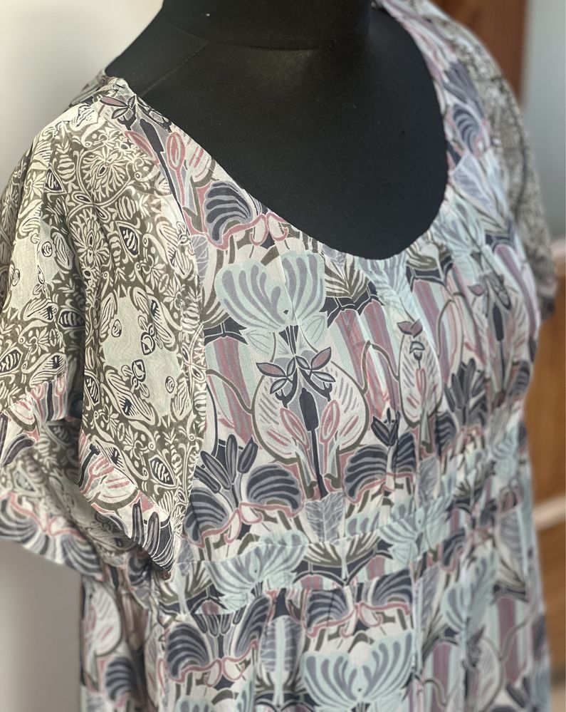 Esprit Collection. 100% jedwab. Sukienka. 42.