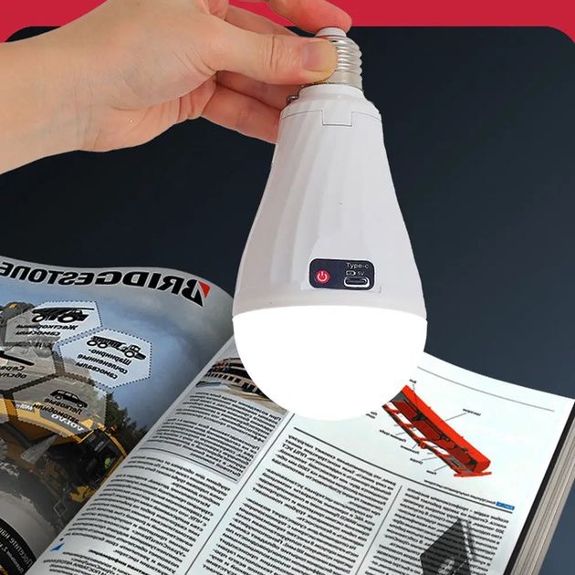 ‼️Світлодіодна 30W LED лампа з 2 акумуляторами аварійна автономна ‼️