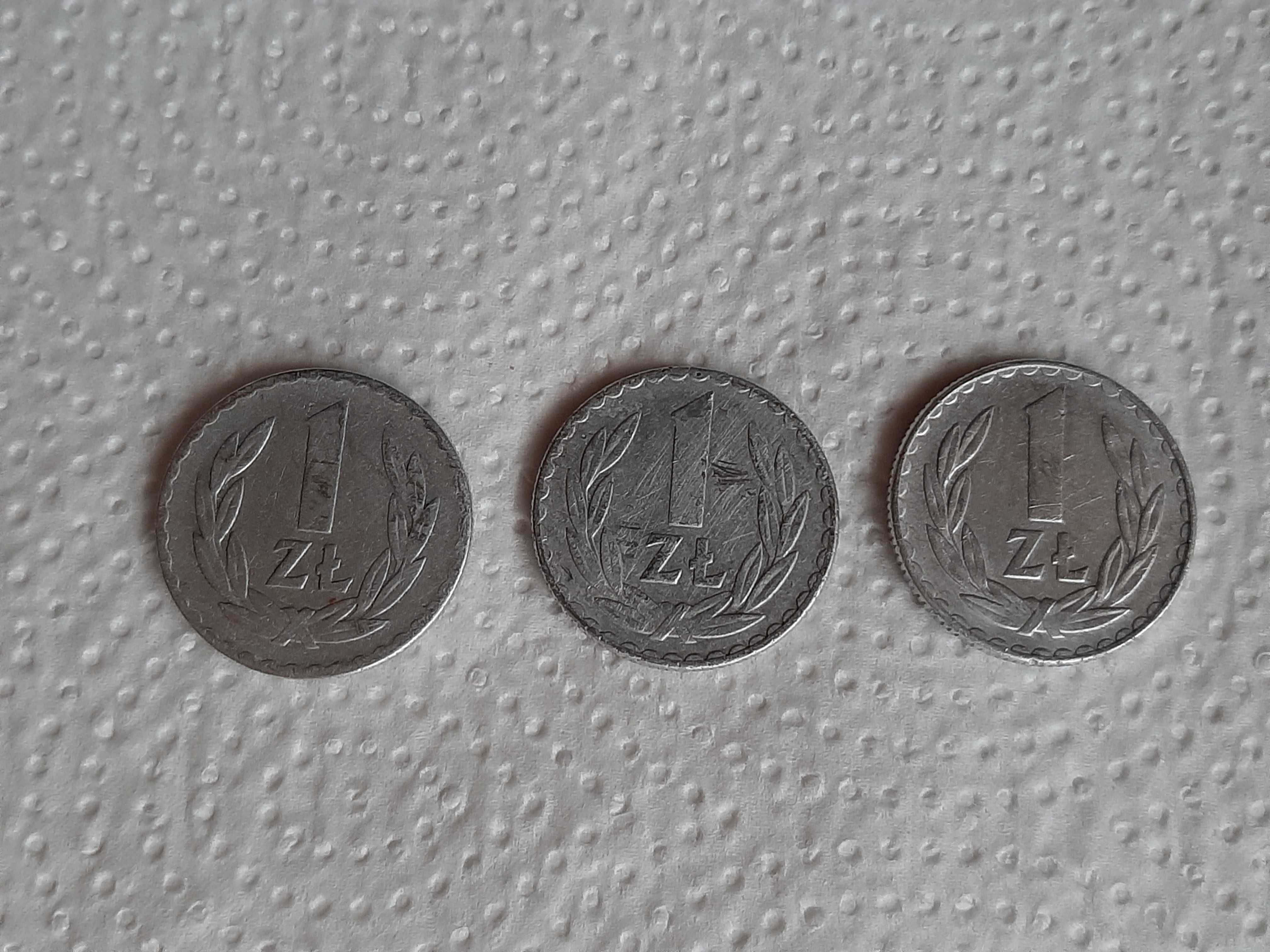 1 zł 1949 , 1975 i 1976 bez mennicy