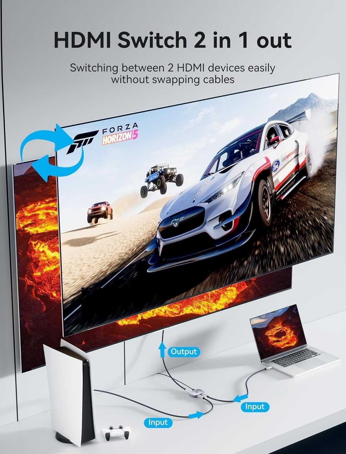 HDMI 2.1 Переключатель Разветвитель Switch Vention 8k 60hz 4k 120hz