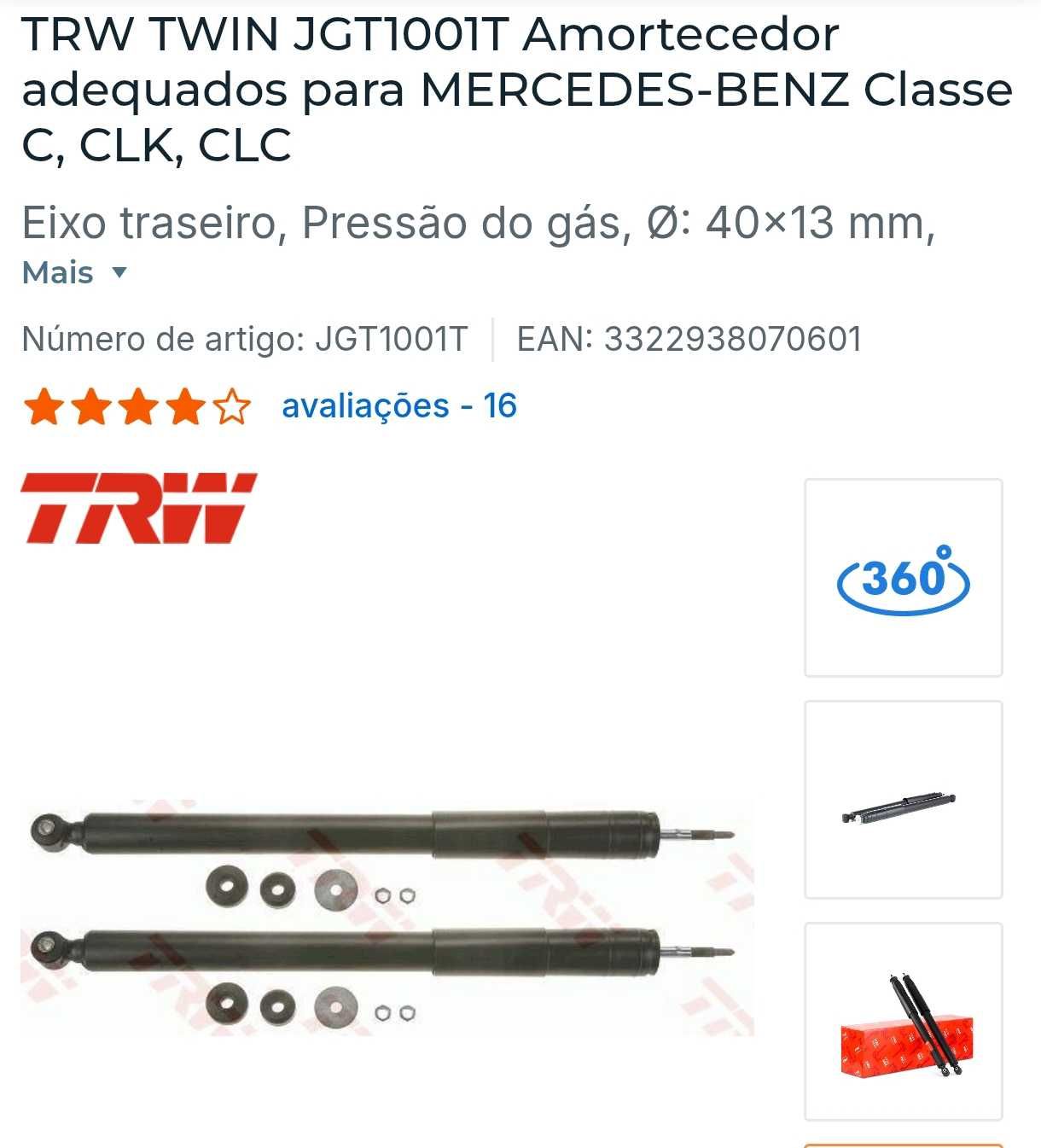 Amortecedores dianteiro e tras novos